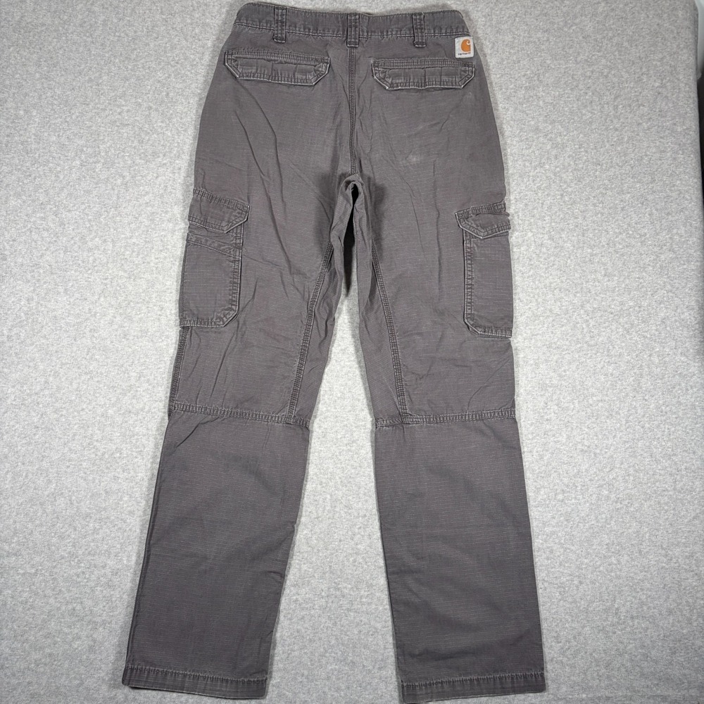 Carhartt Force Tappen Cargo Pants Mens 34x34 (Fits 32x33) Gravel Relaxed Fit - Picture 2 of 13